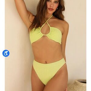 Dippin Daisy Amalfi Top in Cyber Lime